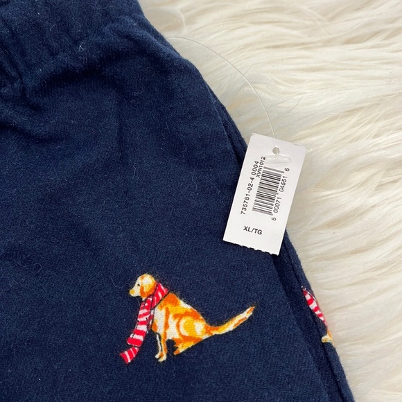 GAP Flannel Cotton Navy Dog Pj’s Pyjama Pants - Picture 7 of 11